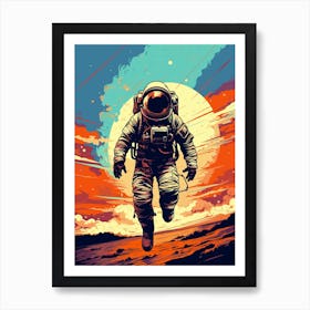 Astronaut In Space 1 Art Print