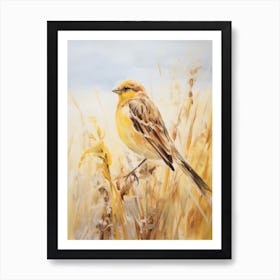 Bird Painting Yellowhammer 4 Art Print