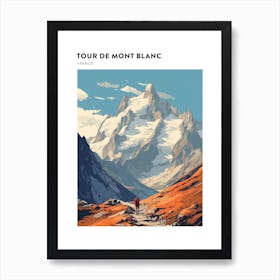 Tour De Mont Blanc France 5 Hiking Trail Landscape Poster Art Print