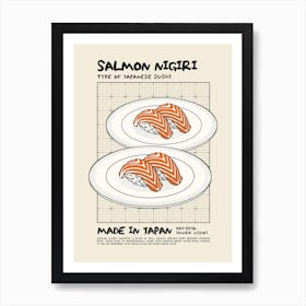 Salmon Nigiri Art Print