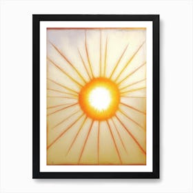 Sunburst (Radiance) Symbol Abstract Painting Art Print