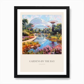 Gardens By The Bay Singapore 4 Vintage Cezanne Inspired Poster Art Print