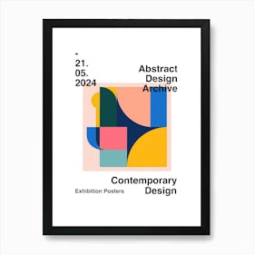 Abstract Design Archive Poster 25 Art Print
