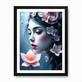 Lotus Flower Art Print