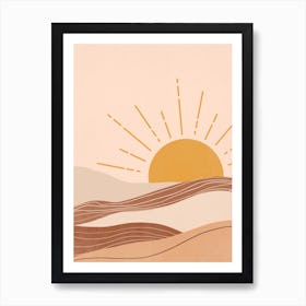 Desert Sunrise Art Print