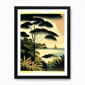 Panglao Island Philippines Rousseau Inspired Tropical Destination Art Print