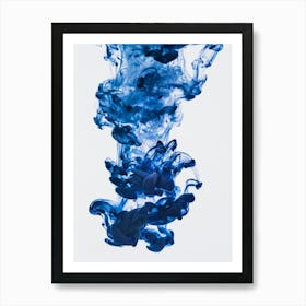 Blue Ink 5 Art Print