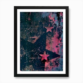 American Patriotic Wall Art: Punk Aesthetic Affiche