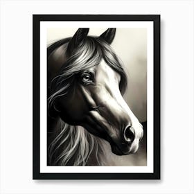 Creative Horse Beauty Illustration Nr 124 Art Print