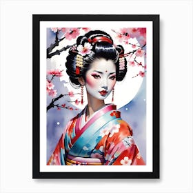 Geisha 187 Art Print