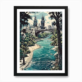 Brooklyn River Art Print