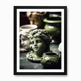 Green Ceramic Art Print