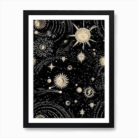 Cosmos Space Elements Celestial 5 Art Print