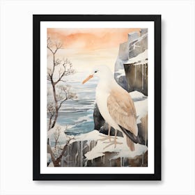 Winter Bird Painting Albatross 3 Art Print