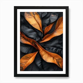 Abstract Leaves 25 Art Print