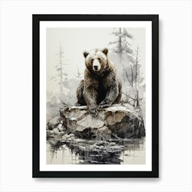 Grizzly Bear 1 Art Print