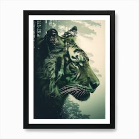 Tiger In The Forest 1 Art Print