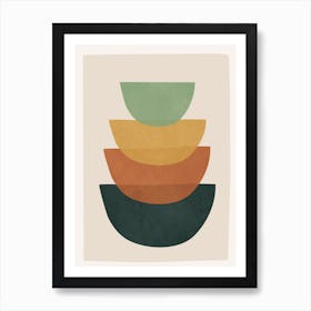 Colorful Abstract Shapes 1 Art Print