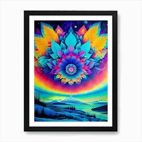 Psychedelic Flower 3 Art Print