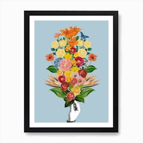 Botanical Blue Art Print