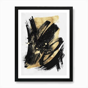 Black And Gold Canvas Print 30 Art Print