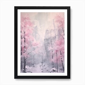 Dreamy Winter Painting Yosemite National Park United States 1 Art Print