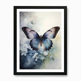 Blue Butterfly 1 Art Print