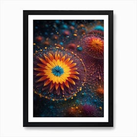 Abstract Flower Print  Art Print