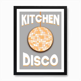 Kitchen Disco Mirror Ball Art Print