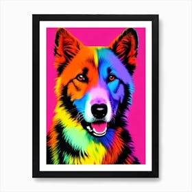 Keeshond Andy Warhol Style Dog Art Print