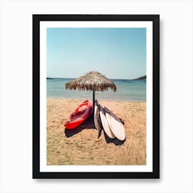 Aegean Beach Art Print