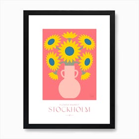 Stockholm Flower Market Art Print Art Print