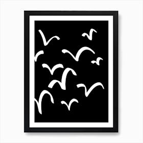 Black Birds Art Print