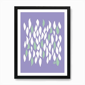 Falling Petals [light purple] Art Print