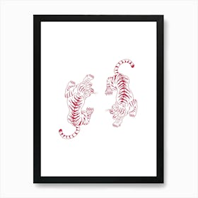 Tiger Tattoos Art Print