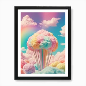 Cotton Candy Clouds Art Print