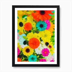 Abstract Flowers 2  Art Print
