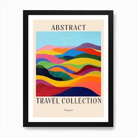 Abstract Travel Collection Poster Tanzania 2 Art Print