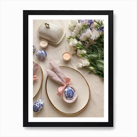 Easter Table Setting 9 Art Print