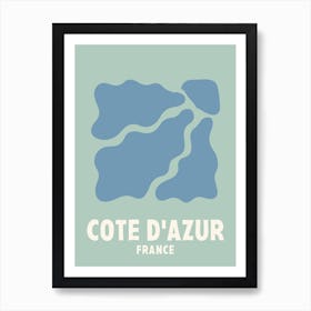 Cote D Azur, France, Graphic Style Poster 3 Poster