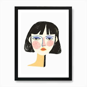 Face Of A Woman 106 Art Print