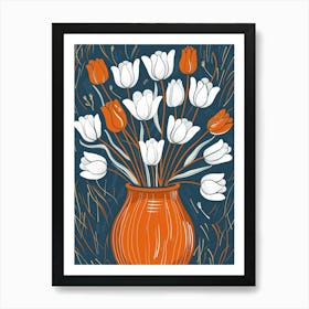 Tulips In A Vase 28 Art Print