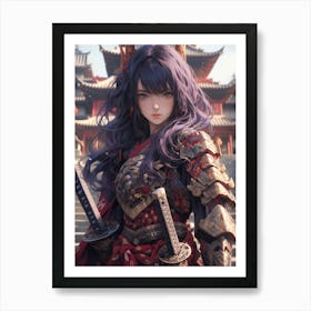 Samurai Girl 12 Art Print