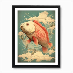 Fish Lanterns Japanese Kitsch 2 Art Print