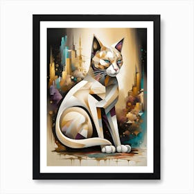 Cat City Art Print