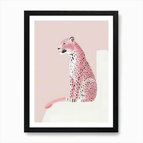 Pink Leopard Print Affiche