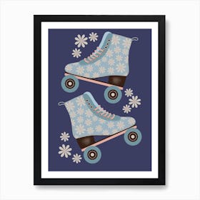Retro Roller Skates 2 Art Print