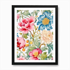 Floral Pattern 61 Art Print