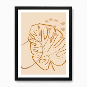 Monstera Leaf Art Print