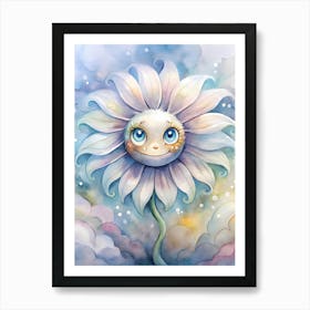 Smiley Flower Art Print